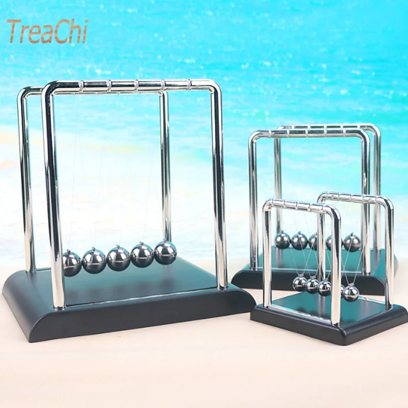 

Square Bottom Newton Swing Billiard Touch Ball Stainless Steel Metal Iron Ball Chaotic Office Table Decoration