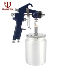 BAIWEN Профессиональный 1,0/1,3/1,5/1,8 мм W-77 пистолет-распылитель Краски 600 мл самотеком пистолет-распылитель, набор, автомобильные инструменты для Мебельные краски брызга инструмент