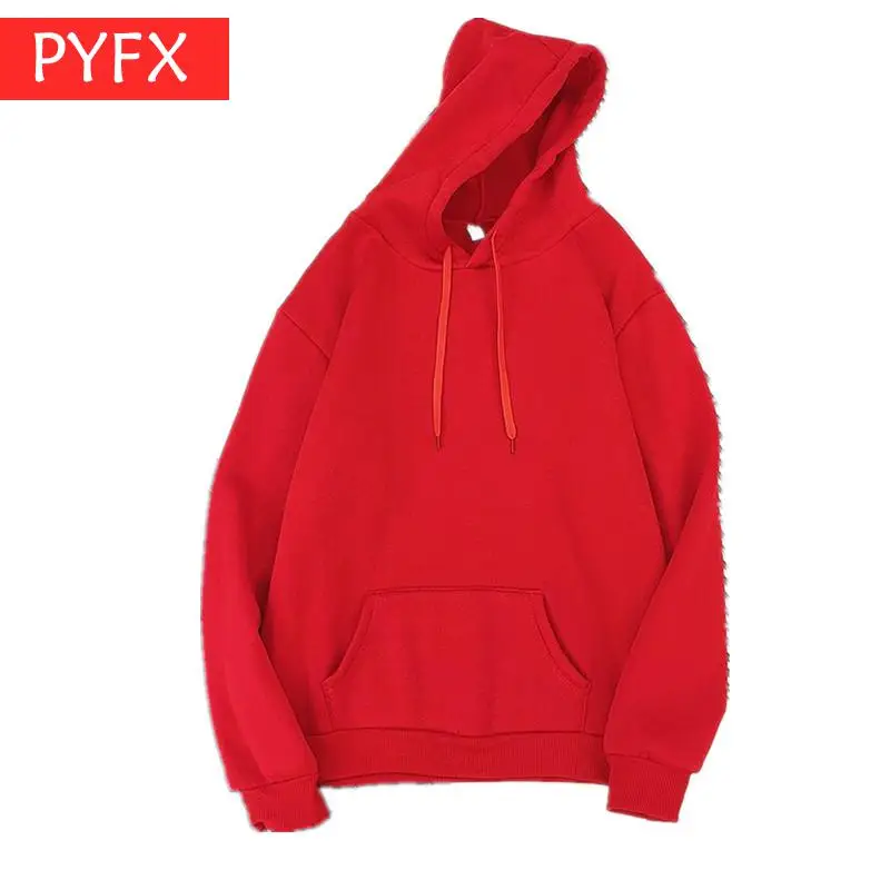 

Autumn Loose Plus velvet Hoodies Female Student Korean Edition Couple's Pure Colored Top 2xl Large Men's Women's Sweatshirt