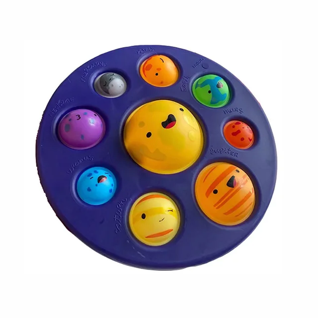 Kids Eight Planets Simpl dimmer bubbles Fun Kid Fidget Toys Antistress Toy Christmas gift autism ADHD Sensory special Toy 2021 01