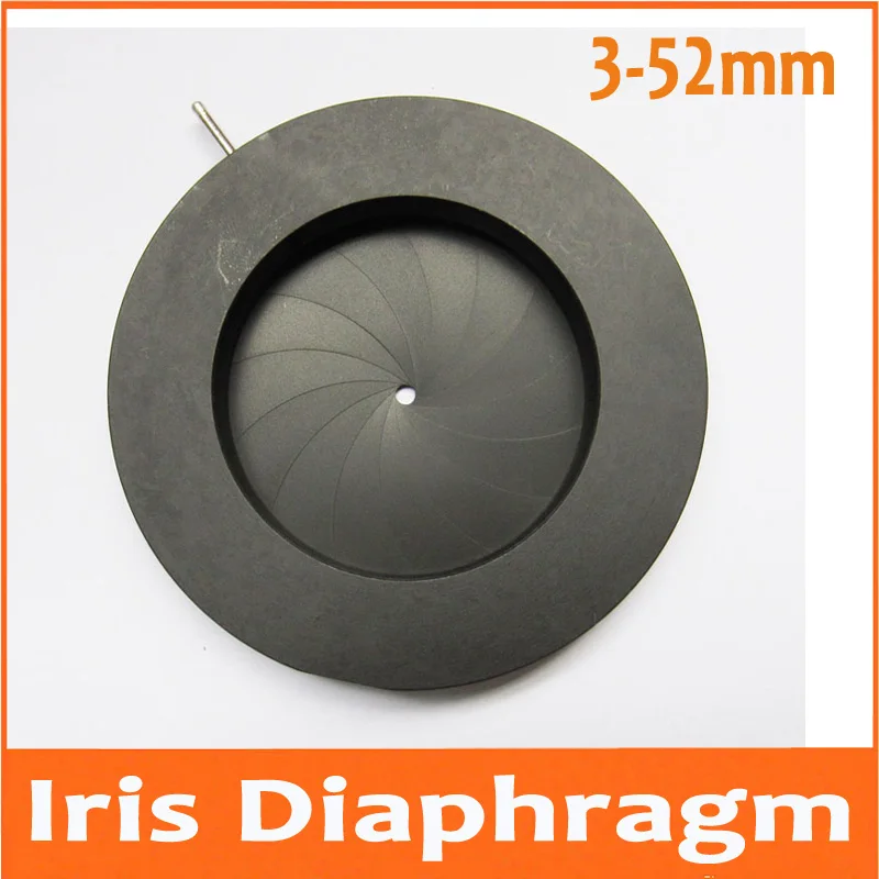 

100pcs 3-52MM Amplifying Diameter Zoom Optical Iris Diaphragm Aperture Condenser 14pcs Blades for Digital Camera Microscope