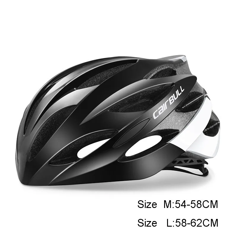 Сверхлегкий унисекс интегрированный велосипедный шлем Проветриваемый для горной дороги, езды на велосипеде, защитная шапка, велосипедный шлем для мужчин и женщин - Цвет: Black White