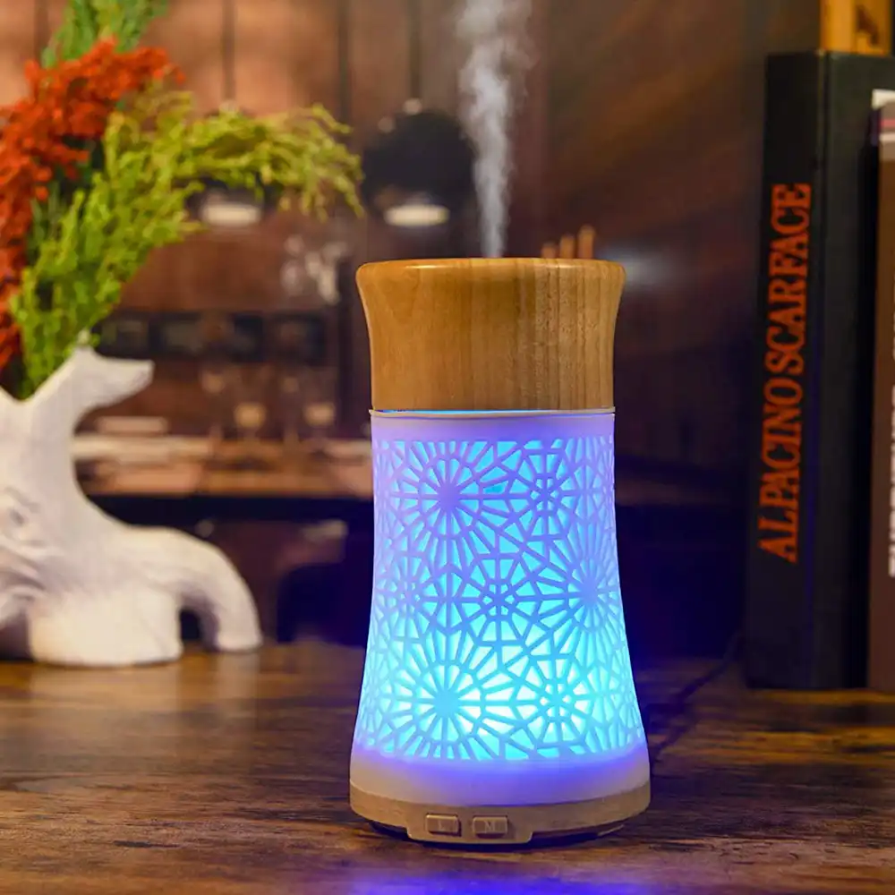 Essential Oil Diffusers 120ml Fragrant Room Sprays Ultrasonic Aroma Mist Atomizer Bpa Free Waterless Auto Off For Home Spa Yoga