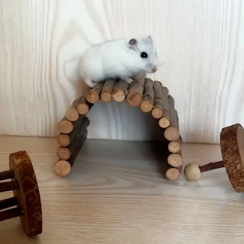 Деревянный арочный мост от дома хомяк туннель домашнее животное морская свинка кролик молярная игрушка Y5GB