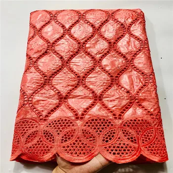 

African Bazin Riche Lace Fabric New Design Embroidered High Quality bazin brode With stones Guipure Lace Fabric