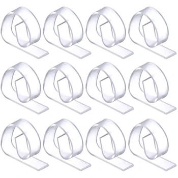 

Transparent Plastic Tablecloth Clips-Tablecloth Clips, Clips for Family Parties and Picnics, Set Of 50