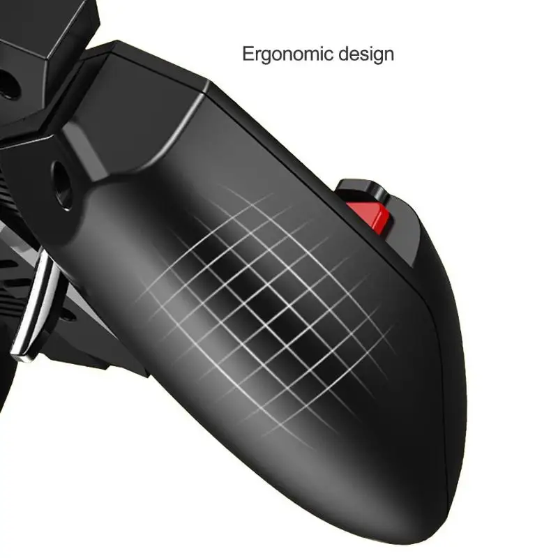  AK77 Mobile Game Joystick Trigger Shooter with Dual Fans Physical Compression Quick Shooting for PU