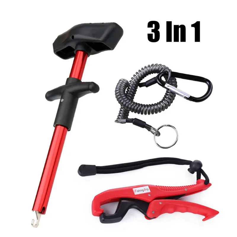 Squeeze-Out Fish Hook Remover Fish Hook Separator Tools and Floating Fish Gripper Combo Kit