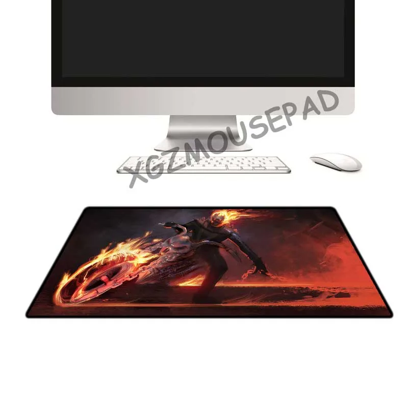 Большой игровой коврик для мыши XGZLarge с блокировкой боковой рыцарь дьявола аниме