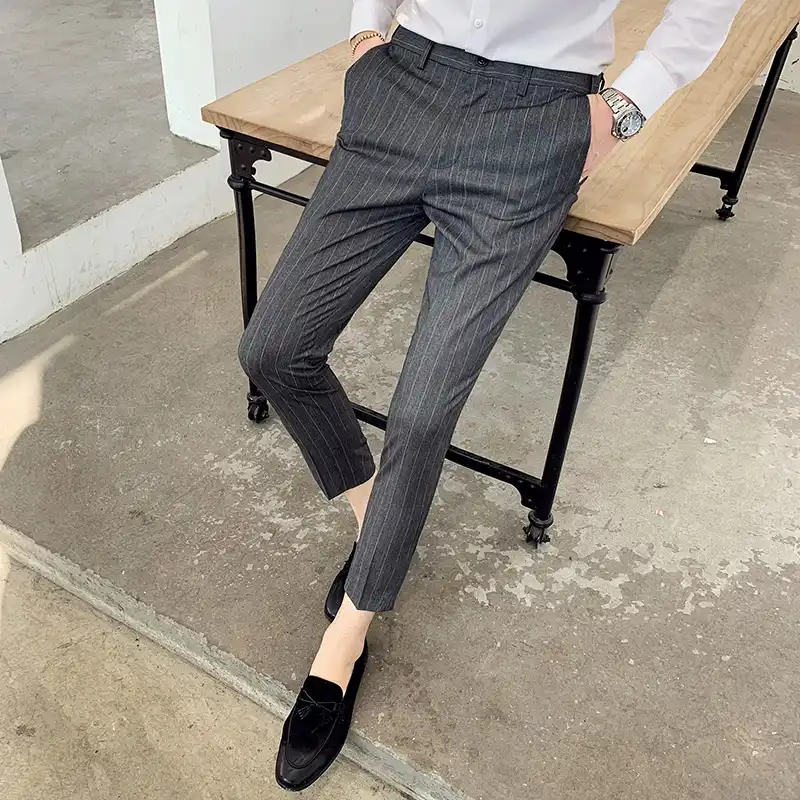 Mens dress pants above ankle Clearance
