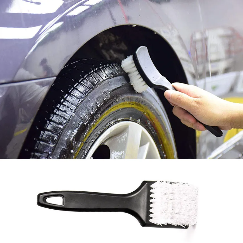 Tire Rims Brush Tool Car Wheel Rub For Details Soft PP Bristles Brush