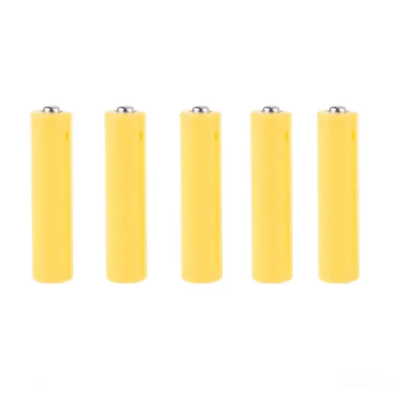 AA AAA Size Dummy Fake Battery Setup Shell Placeholder Cylinder Conductor 24BB 5Pcs battery placeholder