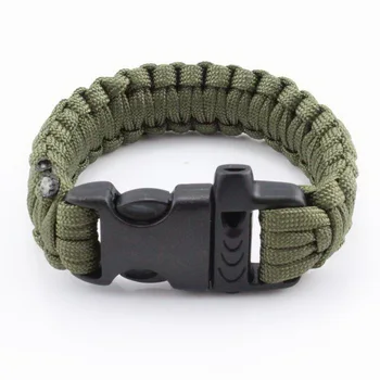 

New Mix Colors Parachute Cord Emergency Paracord Camping Survival Bracelet with Whistle Buckle Outdoor Sports Bangle Jewelry
