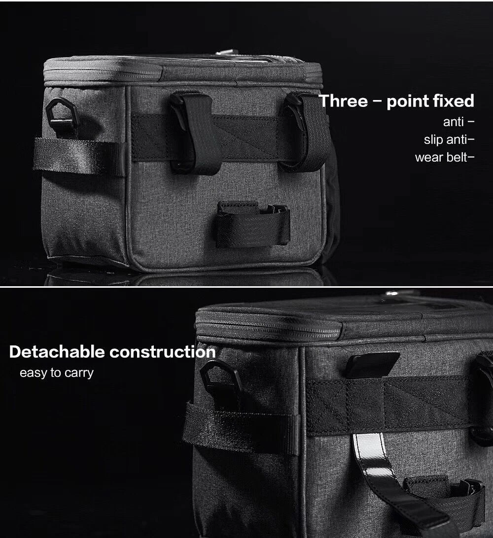 Flash Deal Rhinowalk Bicycle Handlebar Front Tube Bag Touch Screen Multifunction Shoulder Bag Phone Camera GPS Container Pouch 18