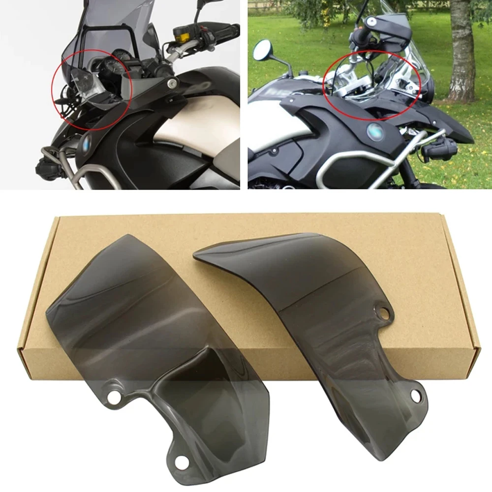 Transparent/ Smoke Motorcycle Windshield Windscreen Ventilation Plate Side Panels For R1200GS R 1200 GS Adventure 2004-2013
