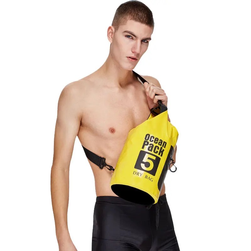 Waterproof Swimming Bag Beach Bag Large Capacity PVC Crossbody Bag Reusable Drift Bag Floating Dry Gear Bags Outdoor Dry Bag