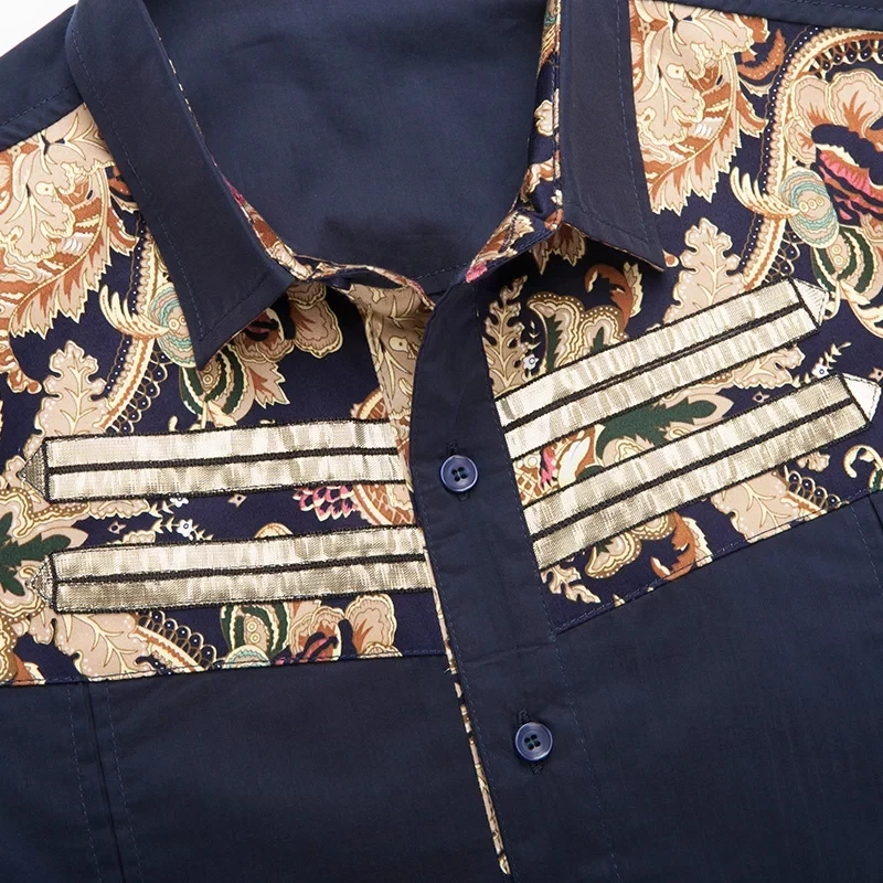 FANZHUAN,, новинка, повседневная мужская рубашка с коротким рукавом, летняя рубашка с цветочным принтом, оригинальная рубашка с острым воротником, 13254