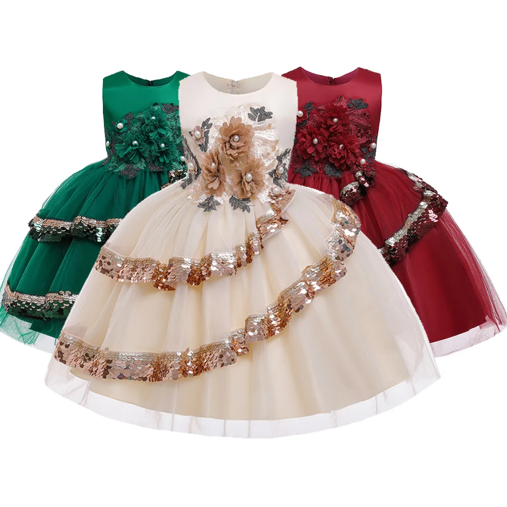 Г. Осеннее платье для девочек рождественское платье с цветочным узором для девочек на свадьбу, платье принцессы платья для маленьких девочек, вечернее платье для танцев