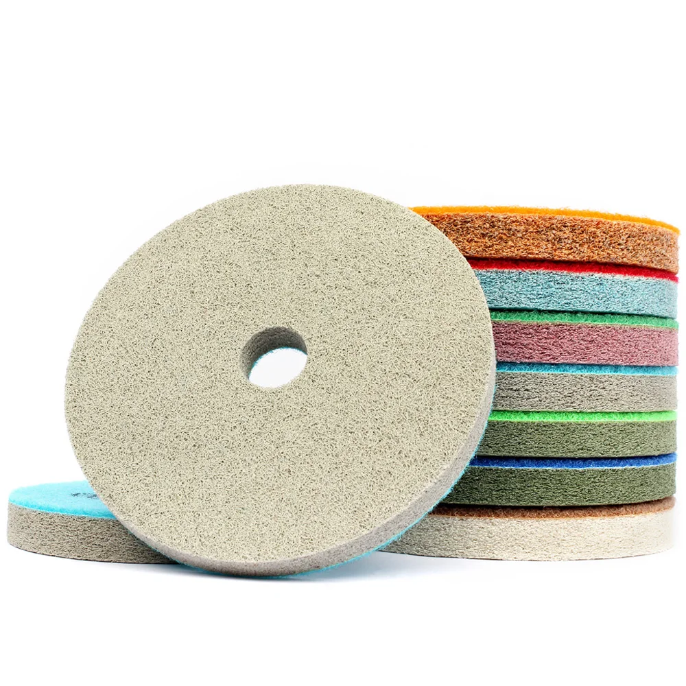 Premium Diamond Marble Granite Polishing Pads Nylon Fiber Countertop