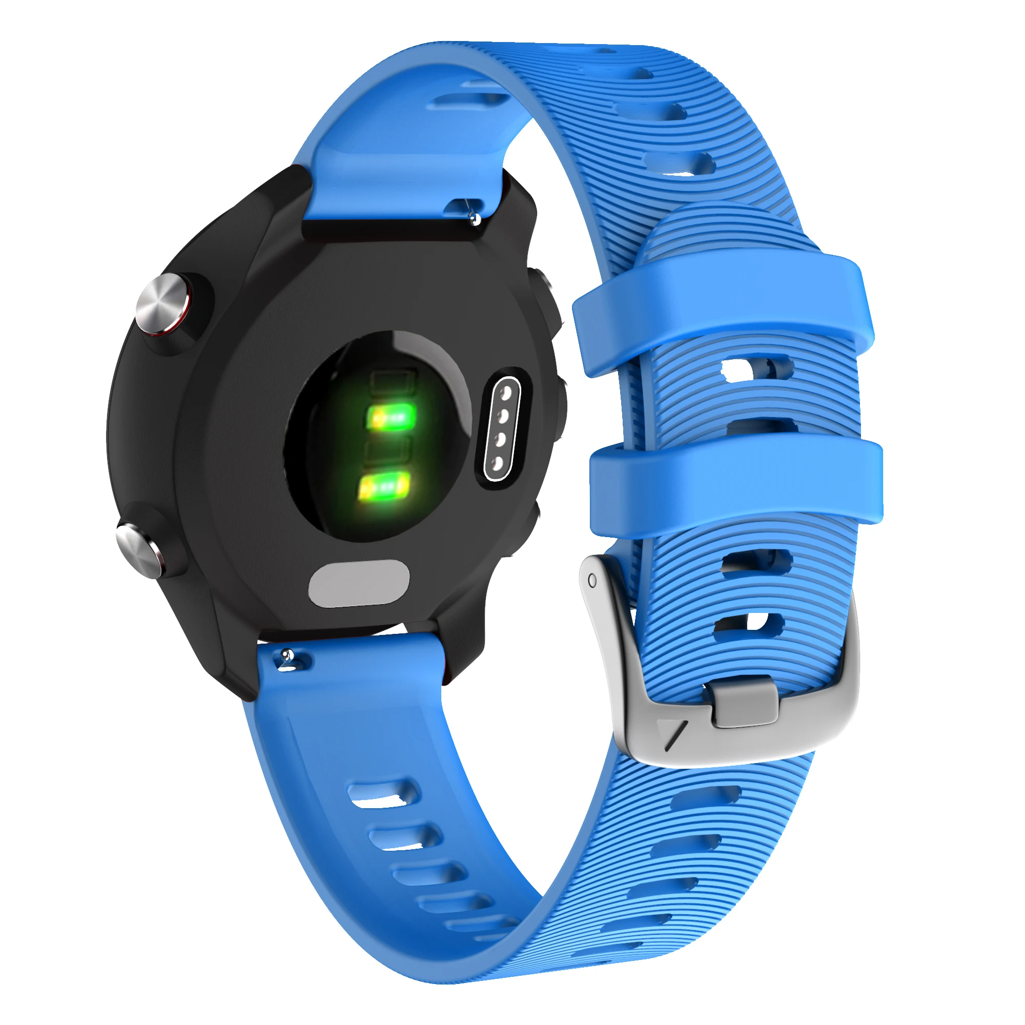 TopTen Bracelet de rechange en silicone pour montre Garmin Forerunner 158/55/245/645 20 mm 