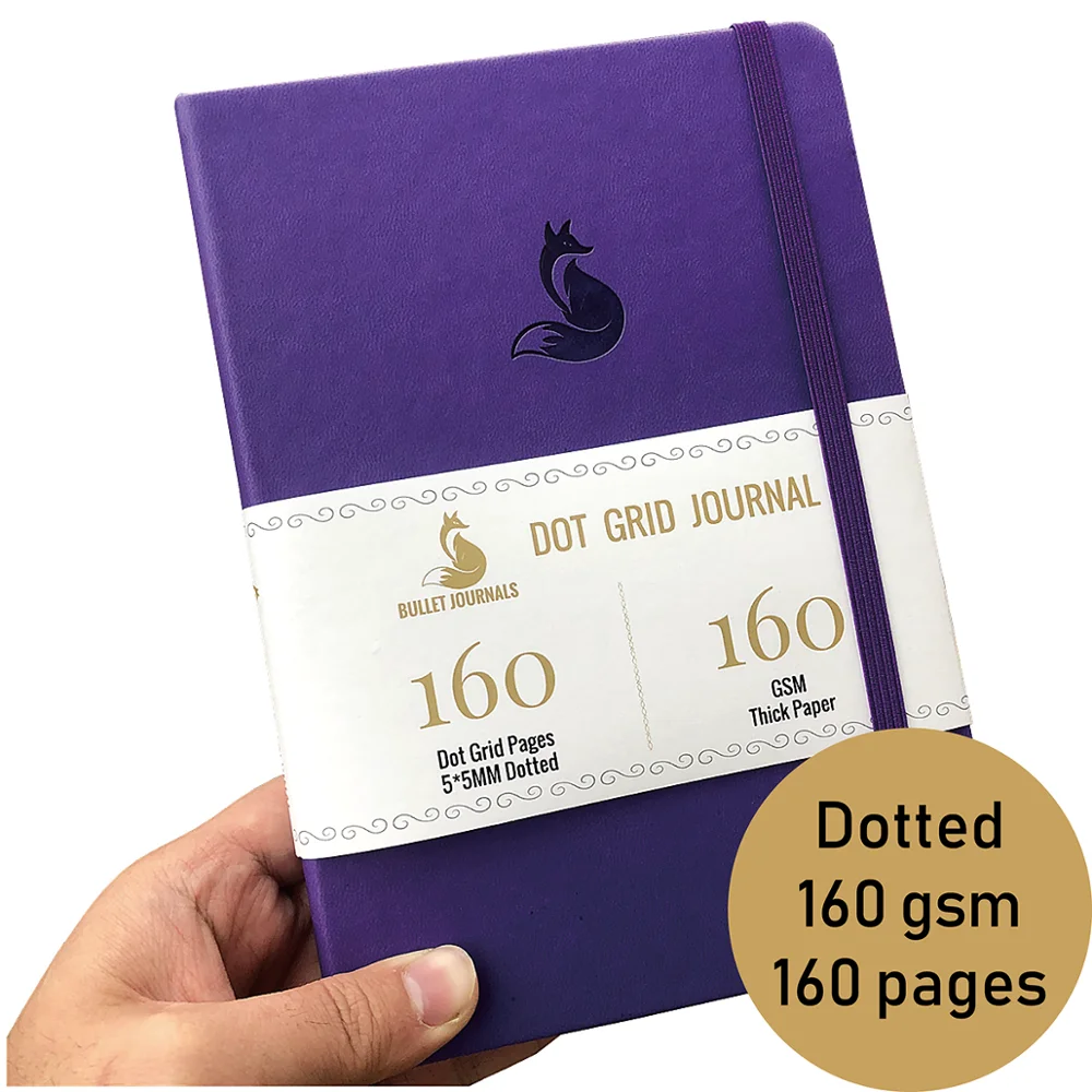 Dot Grid Journal notebook 5.6 X 8 inch Hardcover Faux PU Leather, sketchbook for ideas Dot Grid Journal notebook 5.6 X 8 inch Hardcover Faux PU Leather, sketchbook for ideas