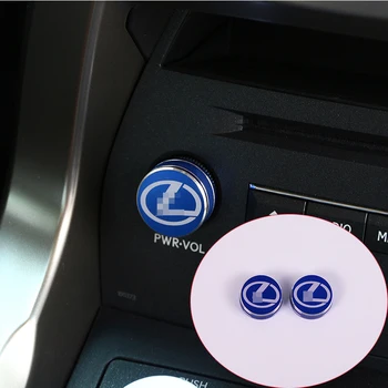 

For Lexus RX 200t 450h NX 200 t300h 2014-2017 Car-Styling Aluminum Alloy Volume Knob Cover Trim Interior Accessories 2pcs