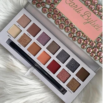 

2020 Carli Bybel Rivieras Palette Alyssa Rose Red Eye Shadow Palette 14 Colors Matte Pressed Soft glam Modern Palette 12 Color