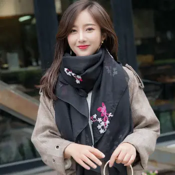 

Winter Scarf Fashion Women Scarf Luxury Plaid Cashmere Scarves Women scarf Red