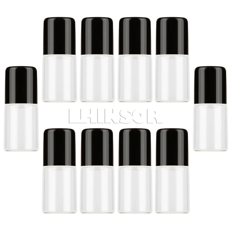 50pcs lot 1ml 2ml 3ml Clear Glass Roll on Essential Oils Bottle Doterra Container Perfume Aromatherapy 3