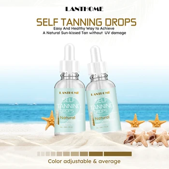 

LANTHOME 30ml Self Tanning Drops Non-sticky Quick Tan Color Adjustable Average