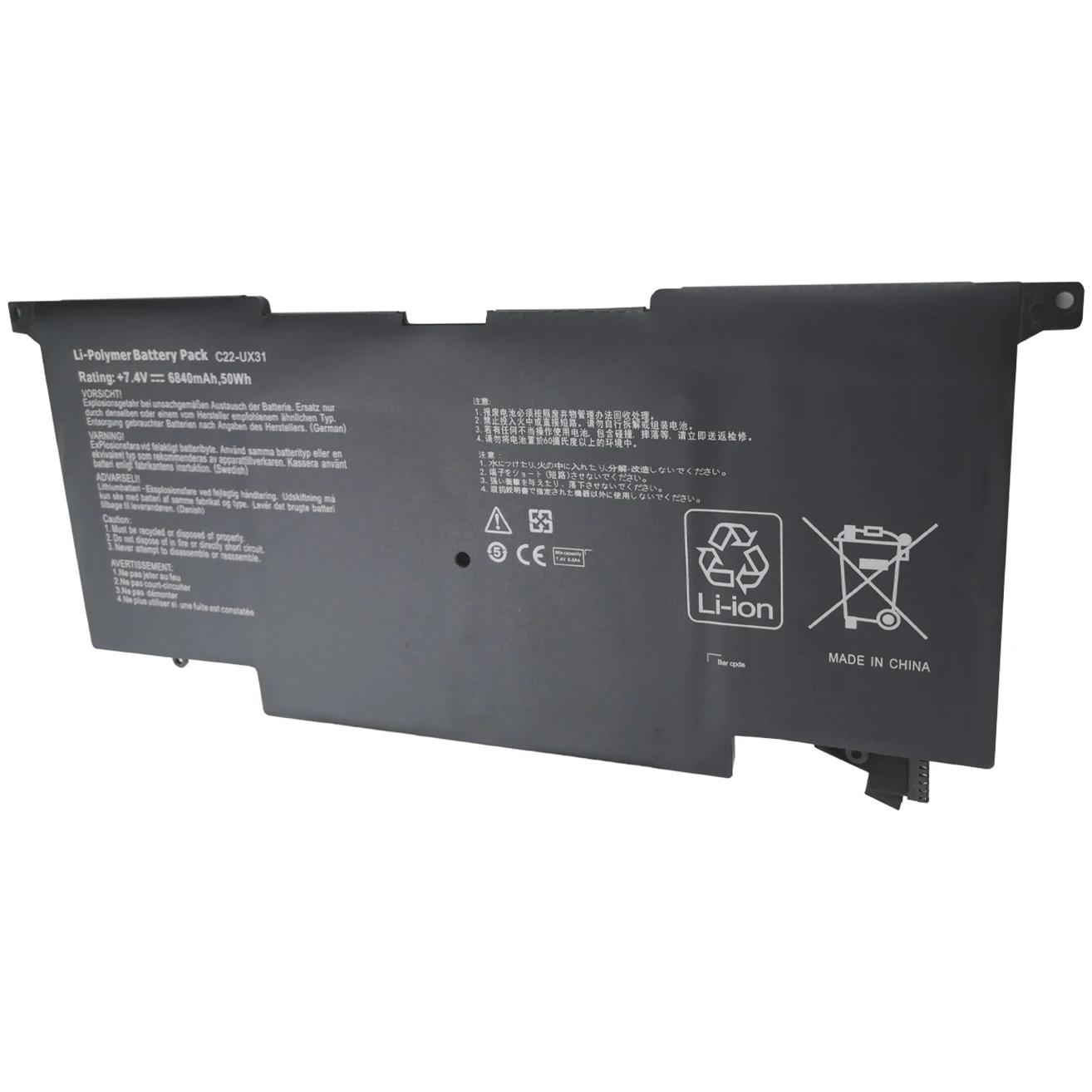 Bateria para Notebook 50wh 7.4v para Asus Zenbook Ux31e - Imagem 5