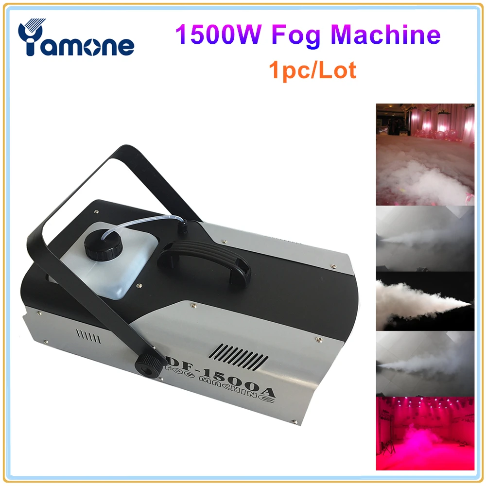 

1pc/Lot 1500W Fog Smoke Machine Stage Fogger Machine Remote and Wire Control DMX512 Control For Wedding Home Party Stage DJ