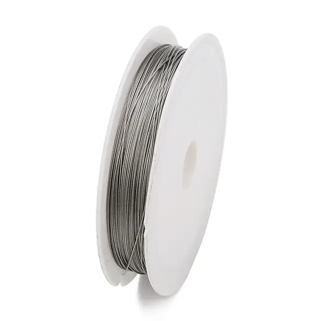 1 Roll/lots 0.3/0.45/0.5/0.6mm Resistant Strong Line Stainless Steel Wire Tiger Tail Beading Wire For Jewelry Making Finding steel