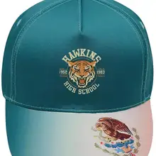 Странные Вещи Hawkins средней школы Мексиканский Флаг бейсболка, взрослых Открытый папа шляпа Регулируемая Snapback зеленый