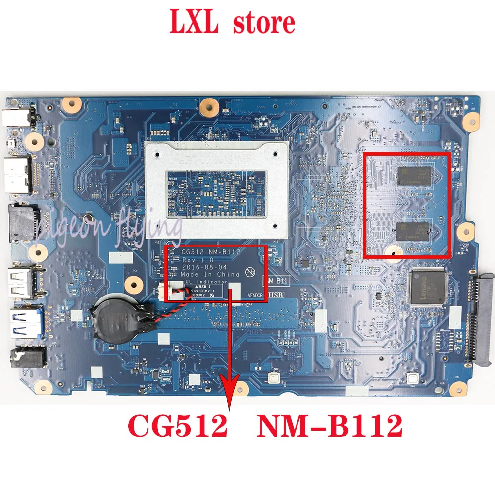 motherboard CG512 NM-B112 for lenovo 110-15AST laptop motherboard SWG CPU:E2-9000 DDR4 GPU AMD 2GB