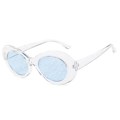 Clout очки NIRVANA Kurt Cobain Круглые Солнцезащитные очки для женщин зеркальные очки ретро женские мужские солнцезащитные очки UV400 - Цвет оправы: Бежевый