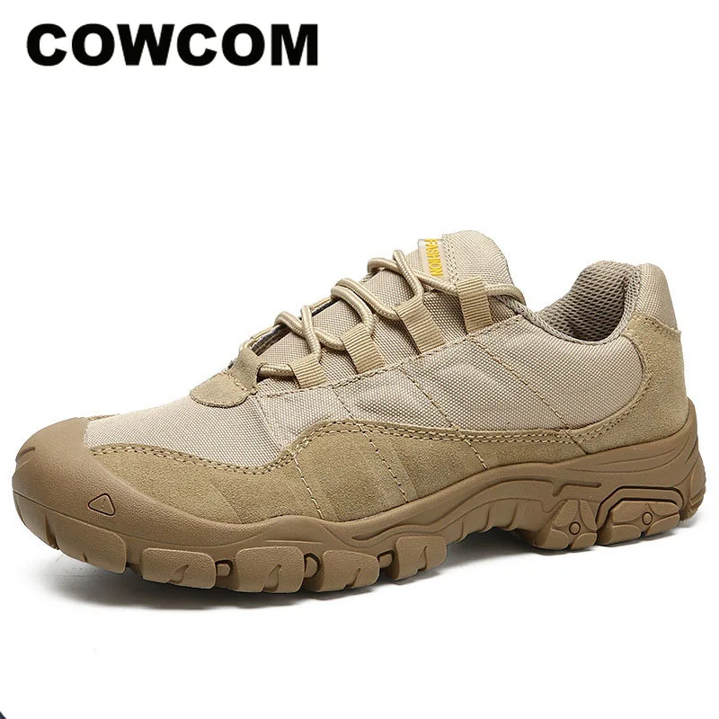 Мужские ботинки COWCOM в стиле милитари; Мужская походная обувь; Спортивная повседневная обувь; мужские товары; распродажа CLK
