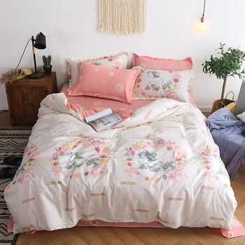 

2 or 3pcs Bedding Set simple style Duvet Cover Sets with Zipper Closure 1 Quilt Cover + 1/2 Pillowcases US/EU/AU Size