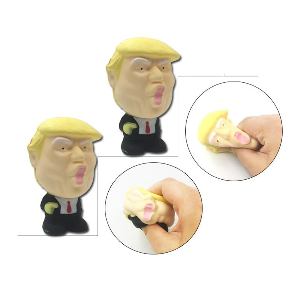 1pc Donald Trump Stress Squeezing Ball Jumbo Squishy Toy  Stress Relief Toys For Children Fun Joke Props Gift