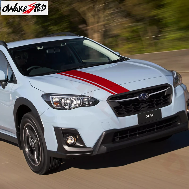 Гоночный спортивный Стайлинг капота автомобиля полосы для Декор стикер