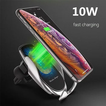 

Sensing Wireless Car Charger Auto-Clamping 10W SUV Mount Holder Automatic