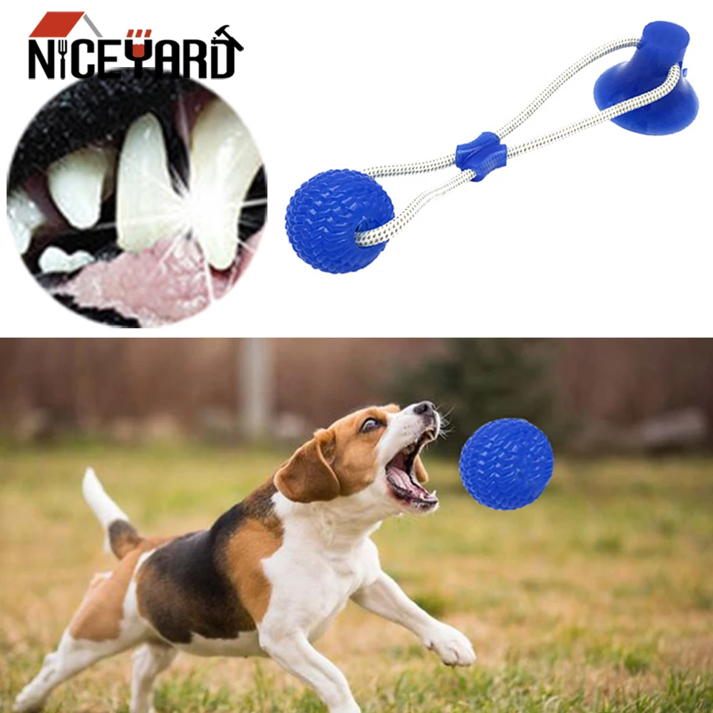 Игрушки для домашних животных с TPR шариком для чистки зубов жевательные резиновые игрушки для собак для маленьких собак резиновая игрушка для собак с присоской игрушка для собак