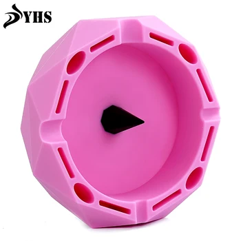 

Creative Pink Ashtray with Luminous Silicone Gel Ashtray Cigarette Ashtray Outdoor Gift for lady