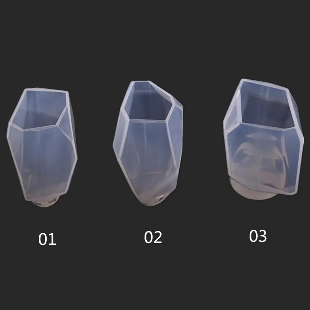 3D форма для свечей из камней правильной геометрической формы силиконовая DIY