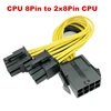 CPU 8Pin Female To Dual 8Pin Male PC Motherboard CPU 2X8pin to 8Pin Power Supply Cable extension cord Y - Splitter Adapter 18AWG ► Photo 2/3