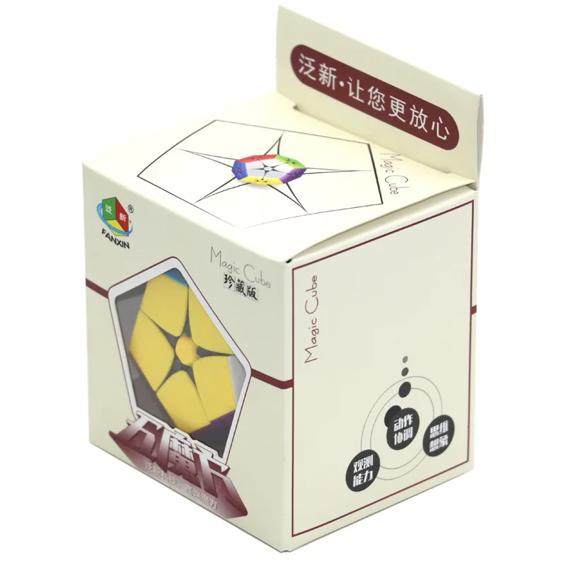 Fanxin 2x2 34 мм Магический кубик скоростной кубик твисти головоломка игрушка красочные наклейки игрушки для детей