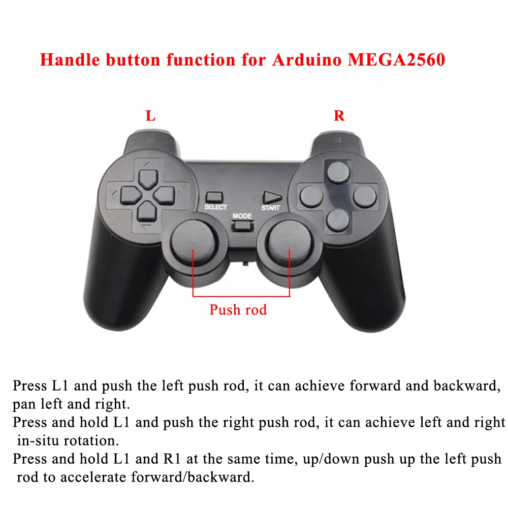 Arduino 2.4G Wireless PS2 Controller Gamepad Joystick Receiver Dual Shock Motor STM32 Robot Arm Mecanum Wheel Robot Car Kit robot diy kit,robot arm kit