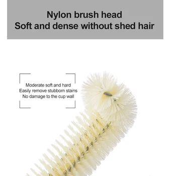 

ABS Cleaning Brush Long Handle Milk Bottle Brush easy Clean durable Cleaning kitchen dishes Gadgets for kitchen Cup Brush