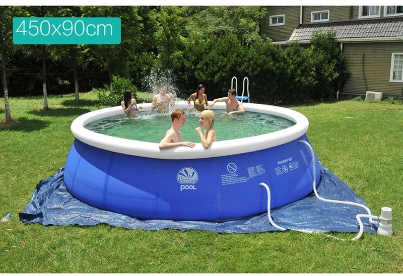 piscina inflável pvc portátil nadar família jogar