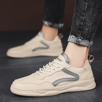 

Autumn New Men Lightweight Sneakers Men Fashion Casual Walking Shoes Breathable Slip on Mens Lace-Up Shoes Zapatillas Hombre